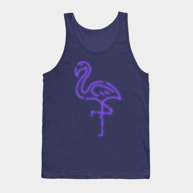 The Purple Flamingo edit Tank Top by MSC